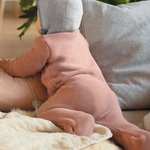 Tuta neonato in lana merino bio - Rosa